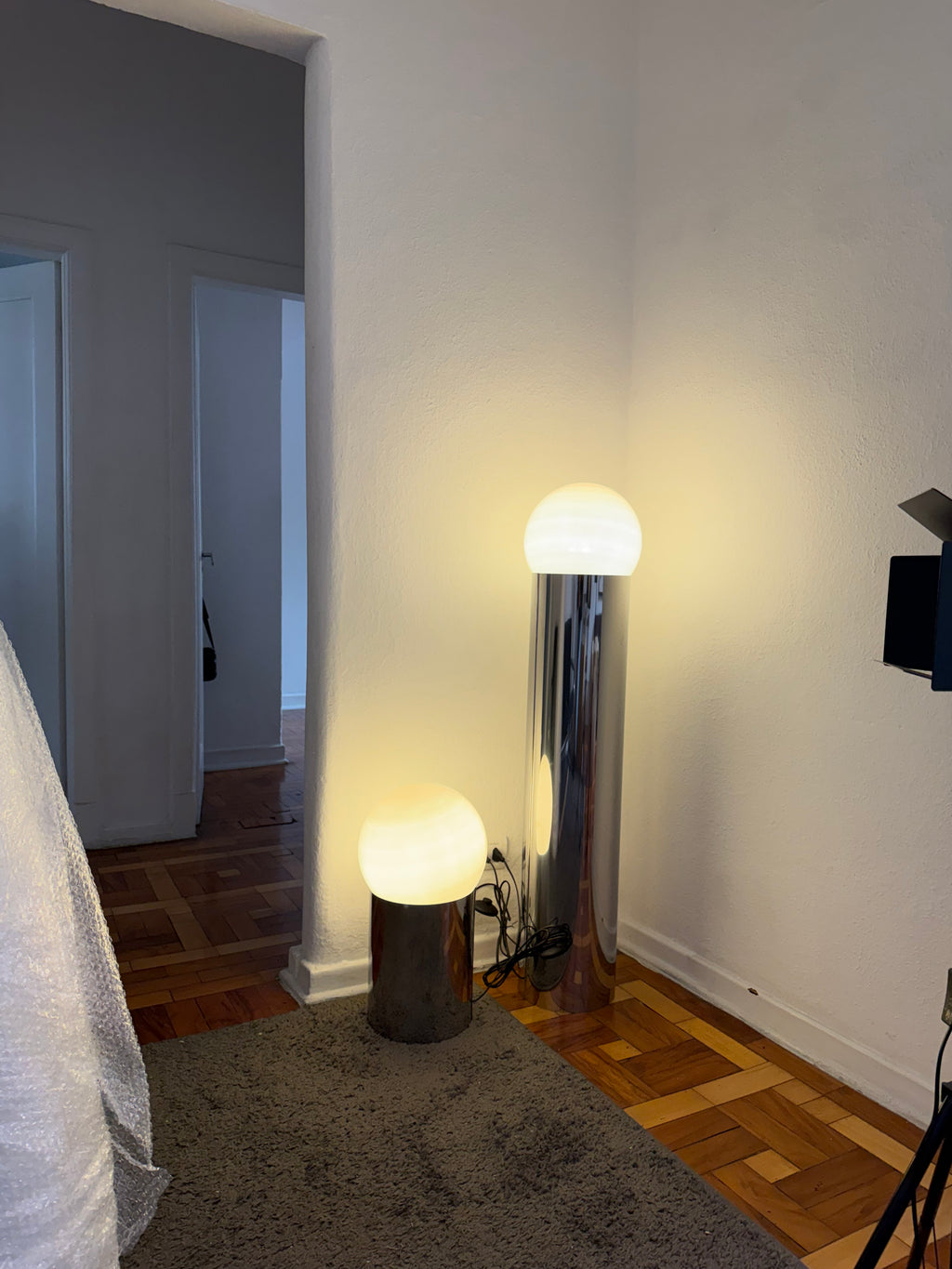 Dupla iris lamp & floor lamp