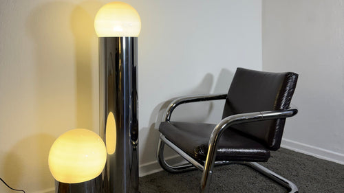 Dupla iris lamp & floor lamp